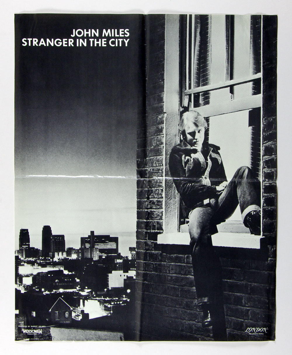 John Miles Poster 1976 Stranger In The City Album Promotion