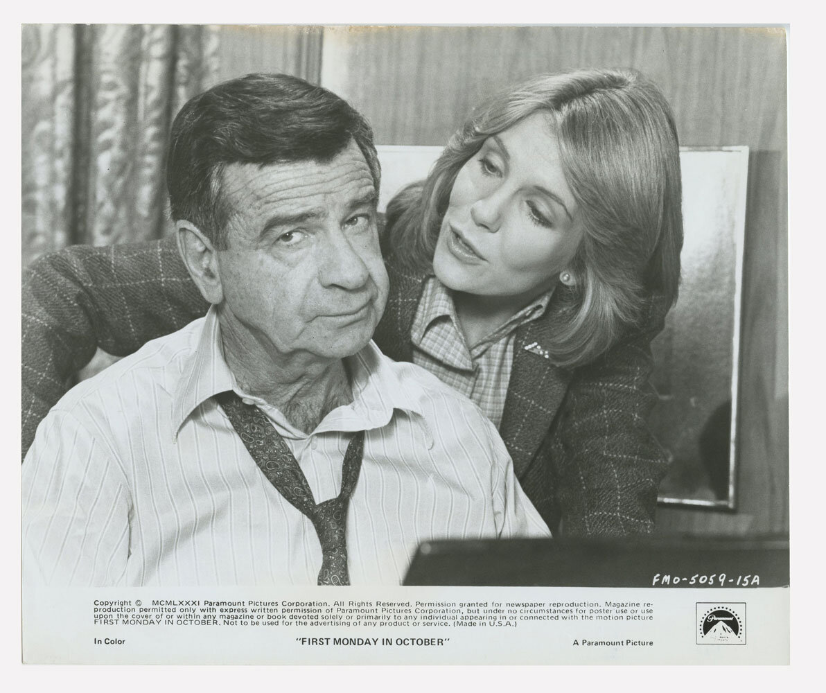 Walter Matthau Jill Clayburgh Photo 1981 First Monday In October Original Vintage