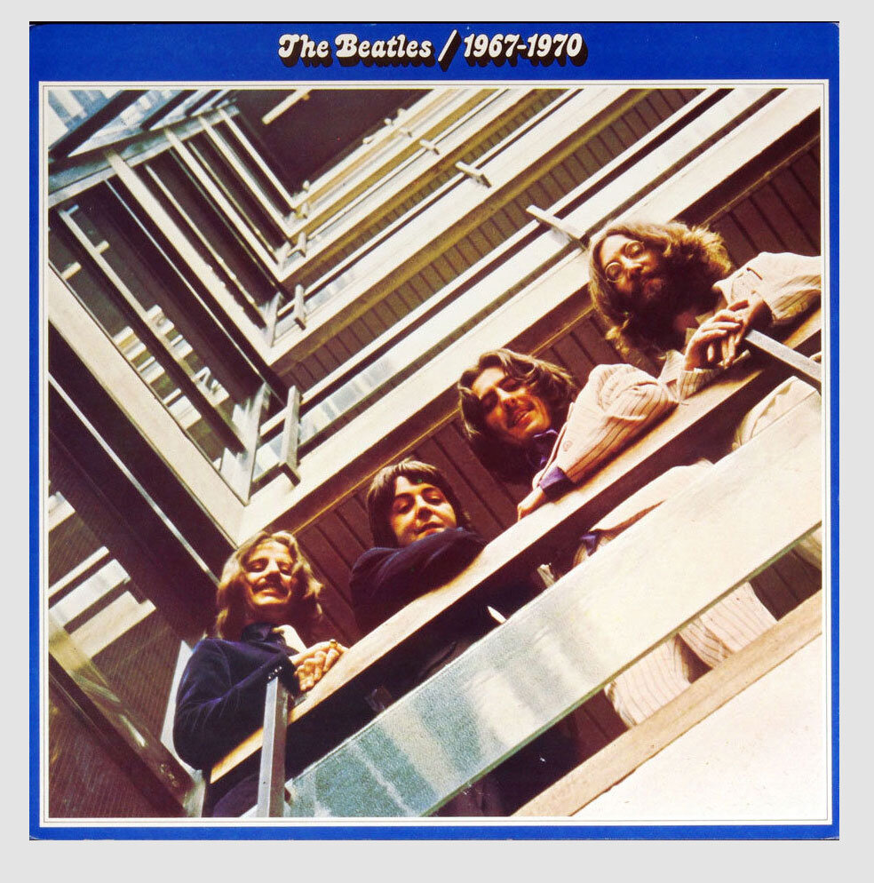 The Beatles Poster Flat 1967-1970 The Blue Album Promotion 12 x 12