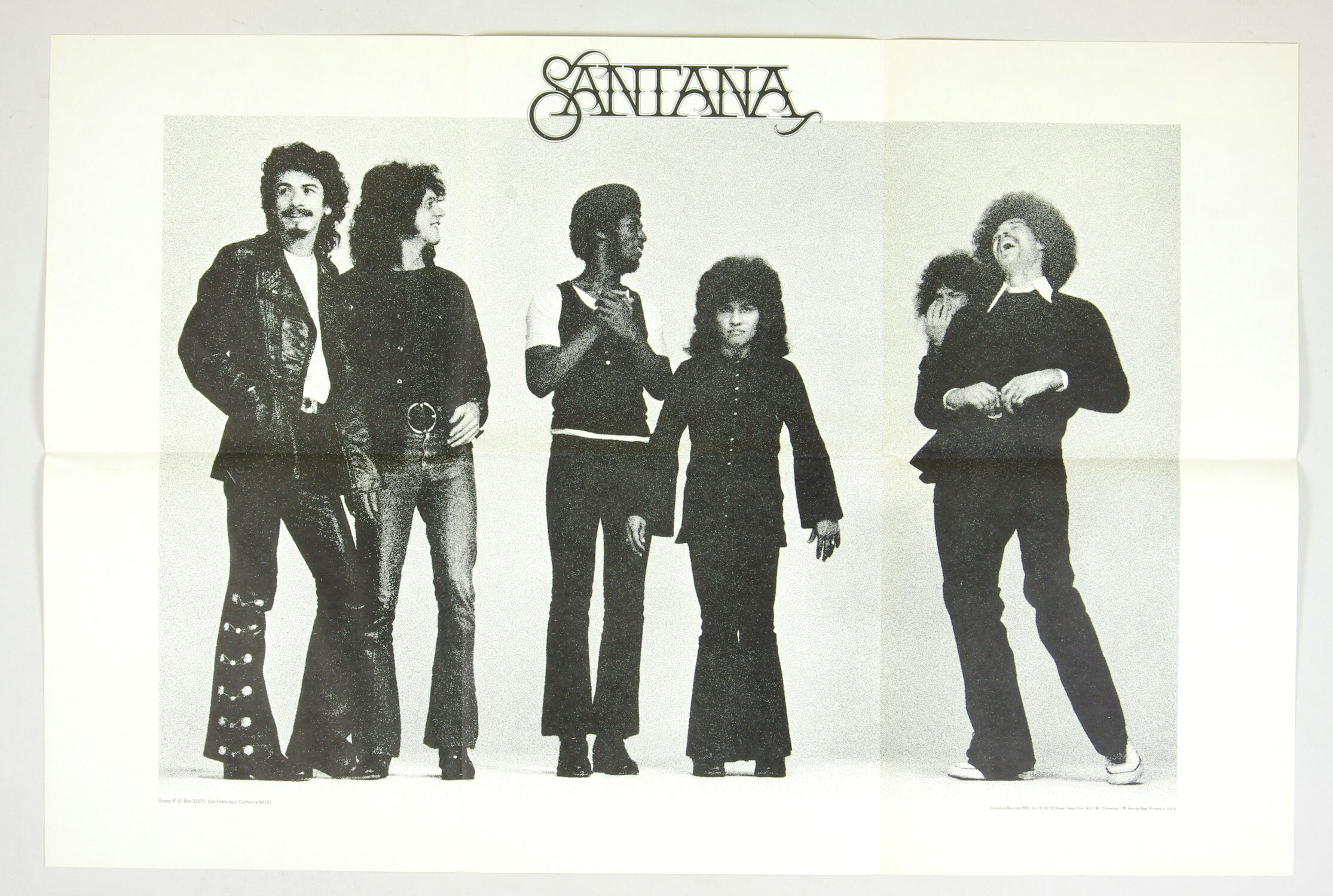 Santana Poster 1970 Abraxas Album Promotion Columbia Records