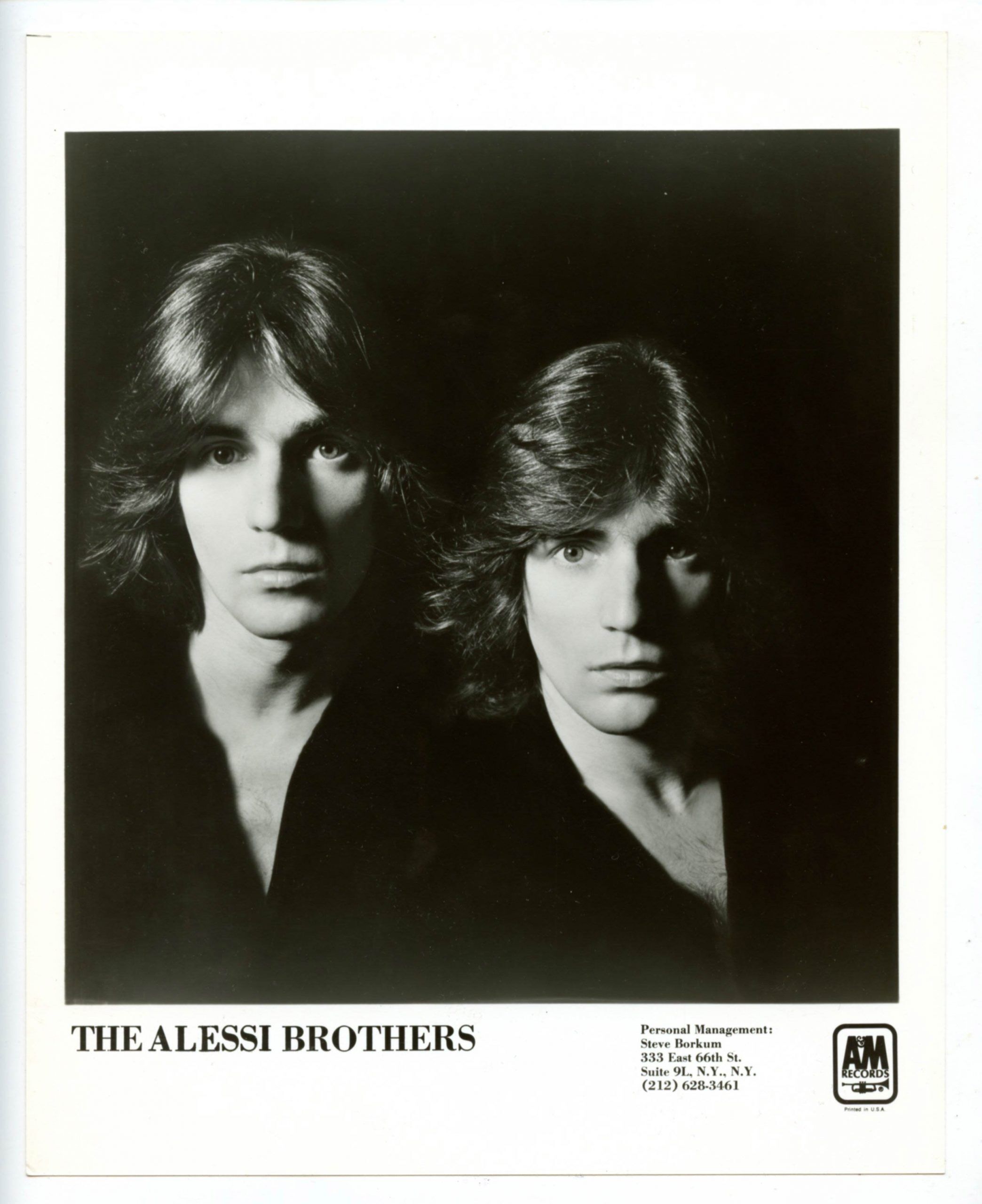 The Alessi Brothers Photo 1970s A&M Records