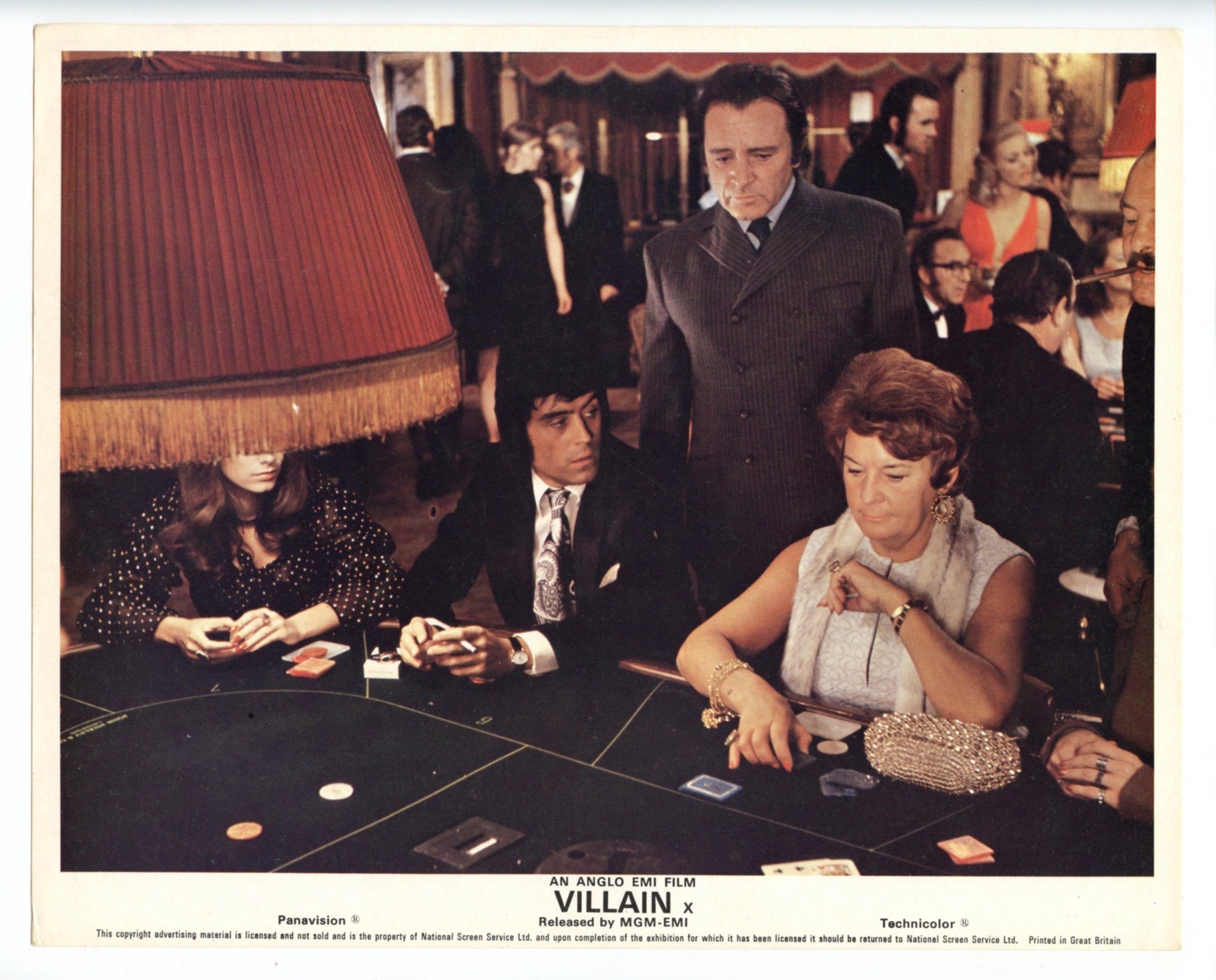 Richard Burton Ian McShane Photo 1971 Villain Original Vintage