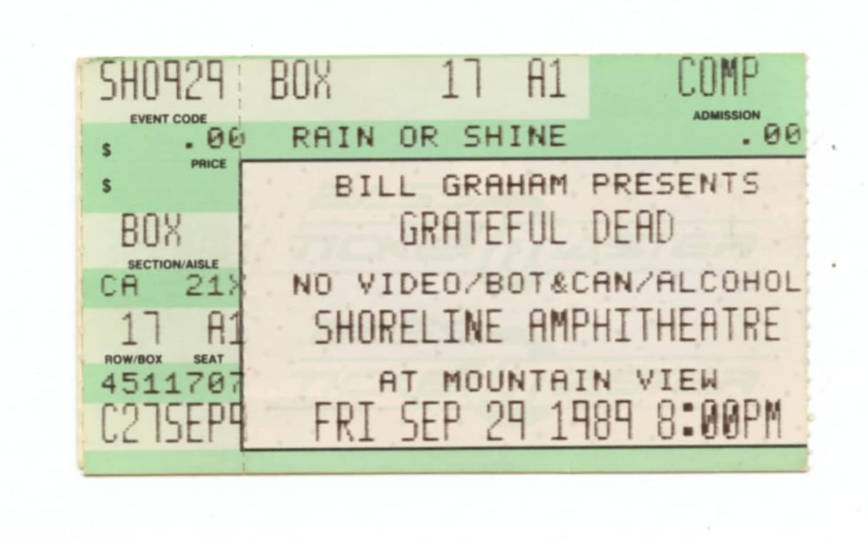 1992 Ticket Pricing