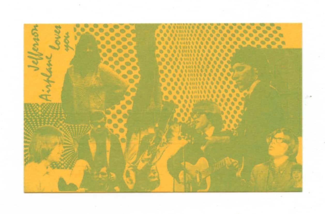 Jefferson Airplane Fan Club Card 1967 Vintage 