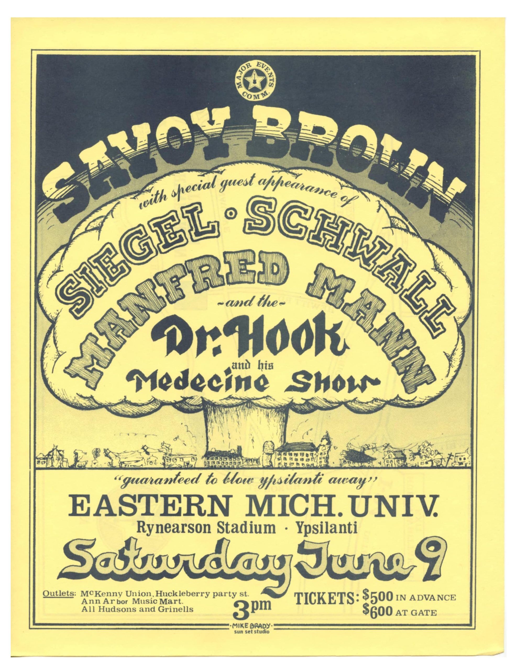 Savoy Brown Handbill 1973 Jun 9 Eastern Michigan University