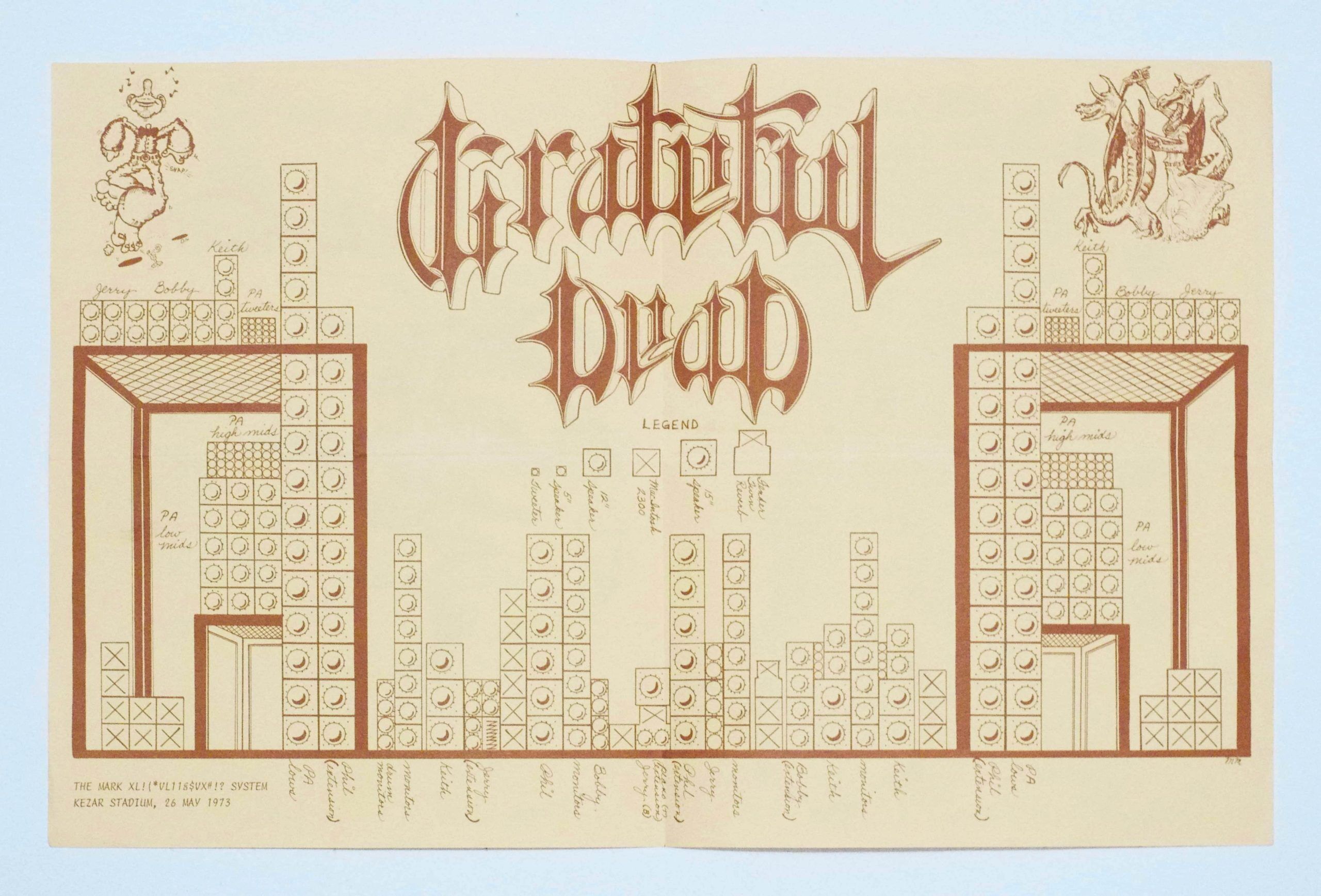 Grateful Dead Fan Club Dead Heads Mailer 1973 June Vintage Original