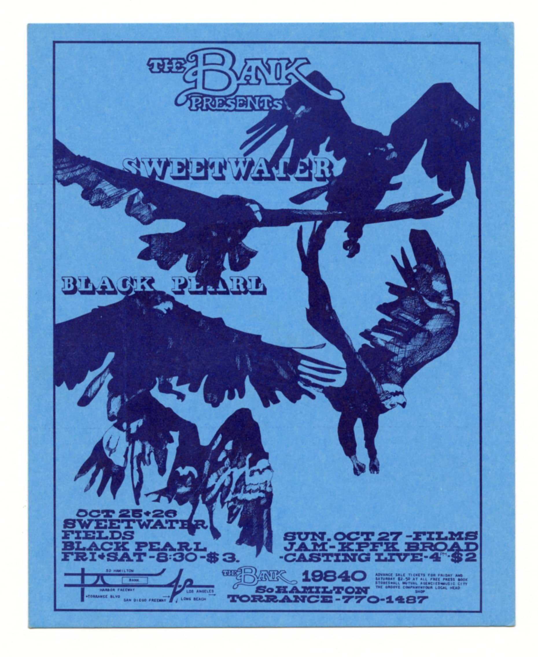 Sweetwater Handbill 1968 Oct 25 The Bank Torrence