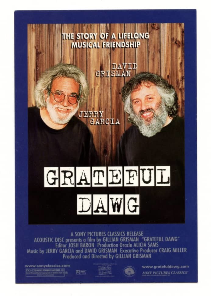 Jerry Garcia David Grisman Handbill GRATEFUL DAWG Documentary Promo