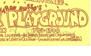 Kinetic Playground Handbill 1969 Aug 1 Jeff Beck Group Mark T. Behrens signed