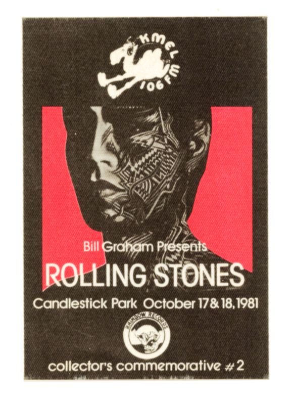 The Rolling Stones Handbill 1981 Oct 17 Candlestick Park Concert Promotion