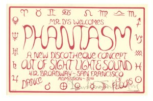 PHANTASM A New Discotheque Concept Handbill Mr. D's 1970 Matrix Mark T Behrens signed