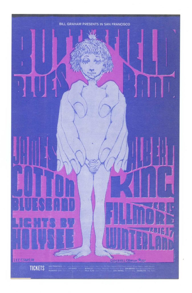BG 107 Postcard Butterfield Blues Band 1968 Feb 15