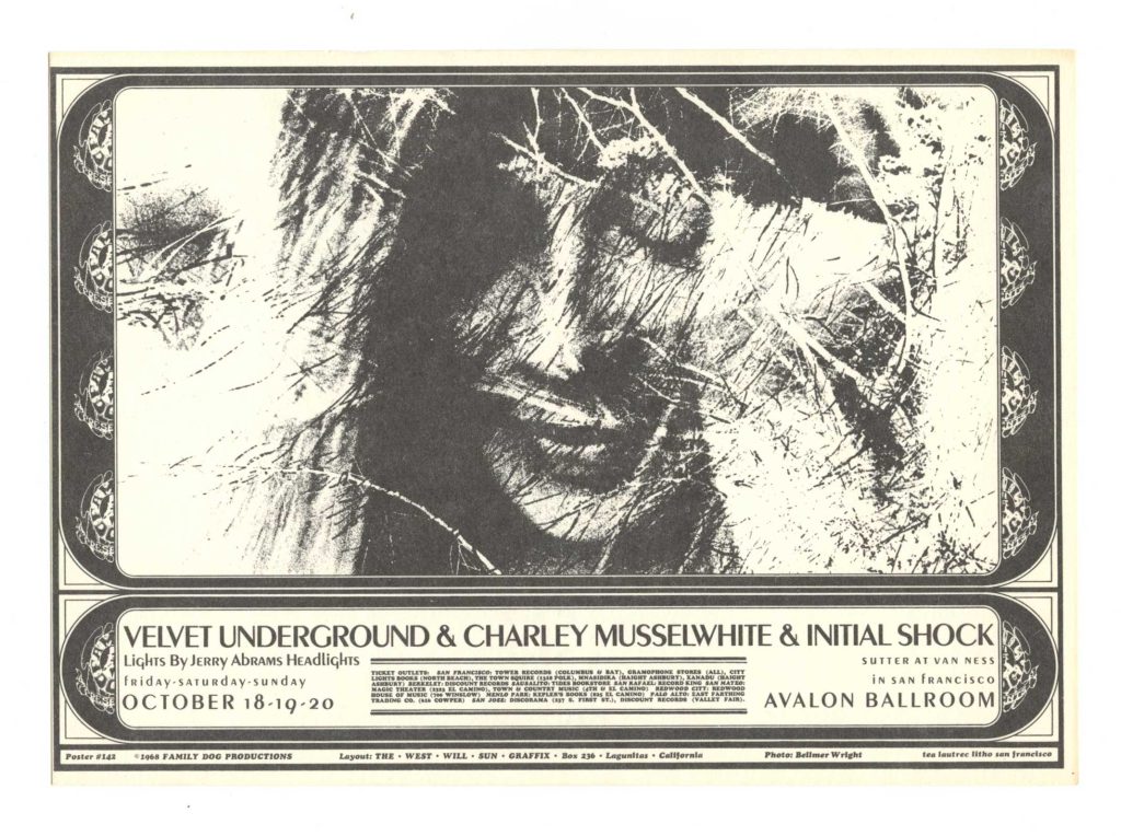 FD 142 Postcard Velvet Underground 1968 Oct 18
