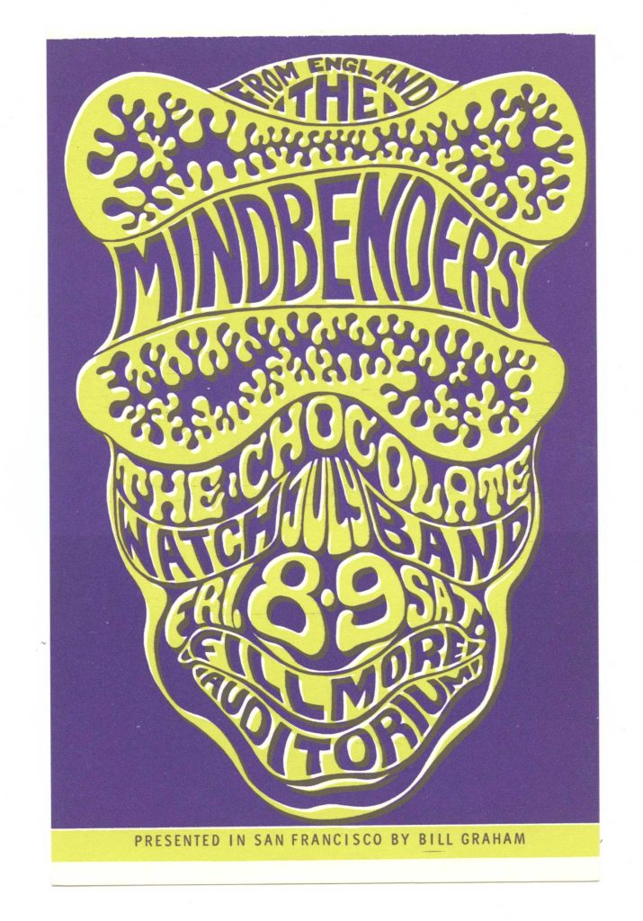 BG  16 Postcard Mindbenders Chocolate Watchband 1966 Jul 8