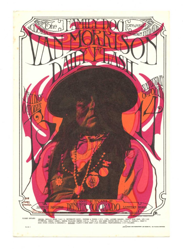 FDD  6 Postcard Van Morrison 1967 Oct 13