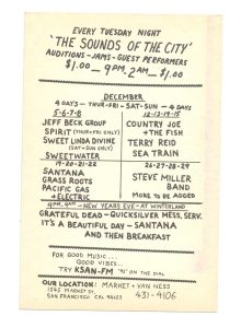 BG 148 Postcard Ad Back Jeff Beck Sprit 1968 Dec 15