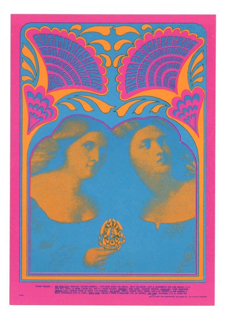 FD  59 Postcard Chamber Brothers Iron Butterfly 1967 Apr 28