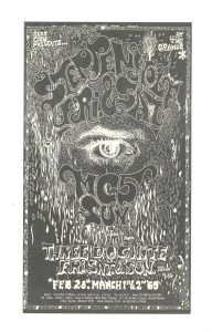 Grande Ballroom Postcard 1969 Feb 28 Steppenwolf Three Dog Night MC5