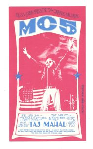 Grande Ballroom Postcard 1969 Jan 24 MC5 Taj Mahal Spirit