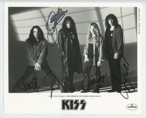 KISS Photo Autographed 1983 Mercury Records