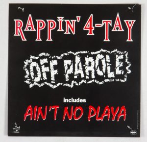 Rappin' 4-Tay Poster Flat 1996 Off Parole Album Promotion 12 x 12